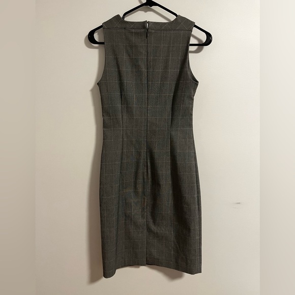 Reitmans slim fit office grey with purple square - Picture 2 of 11